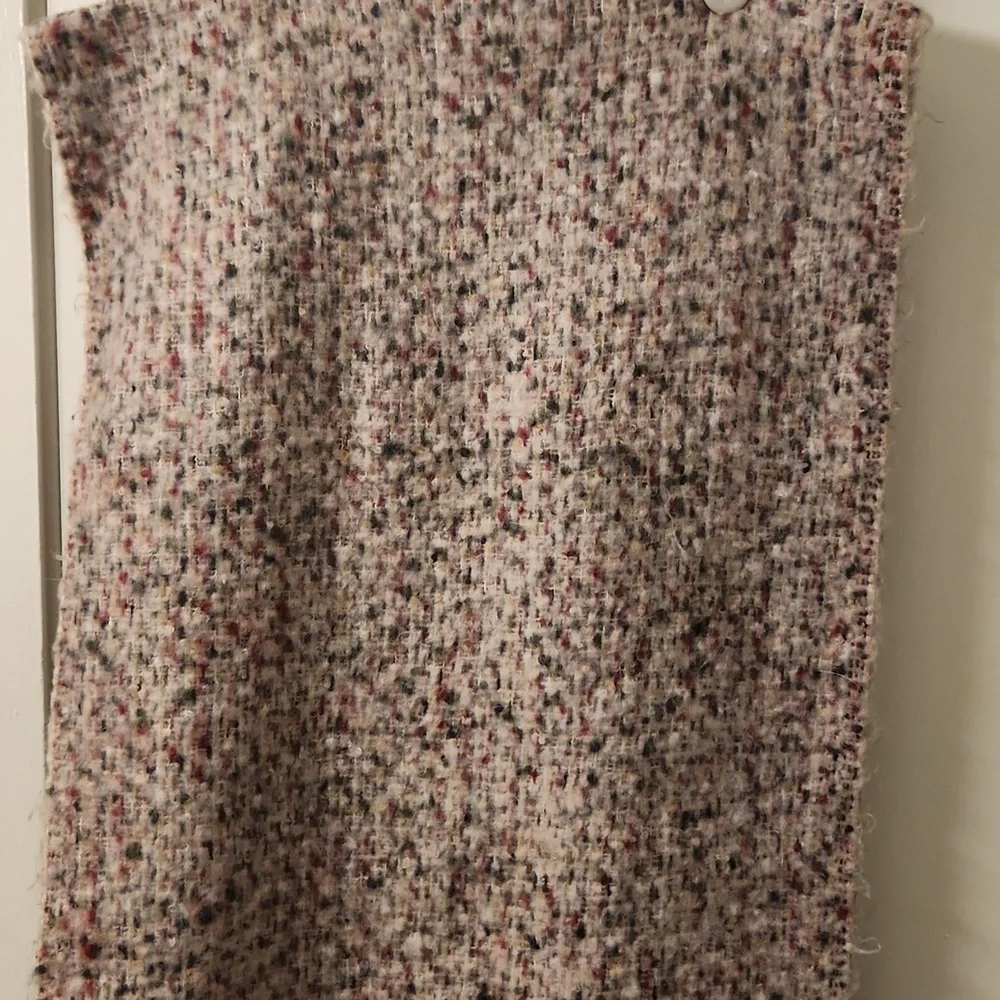 Fringe Trim Blanek Scarf pink tones 19